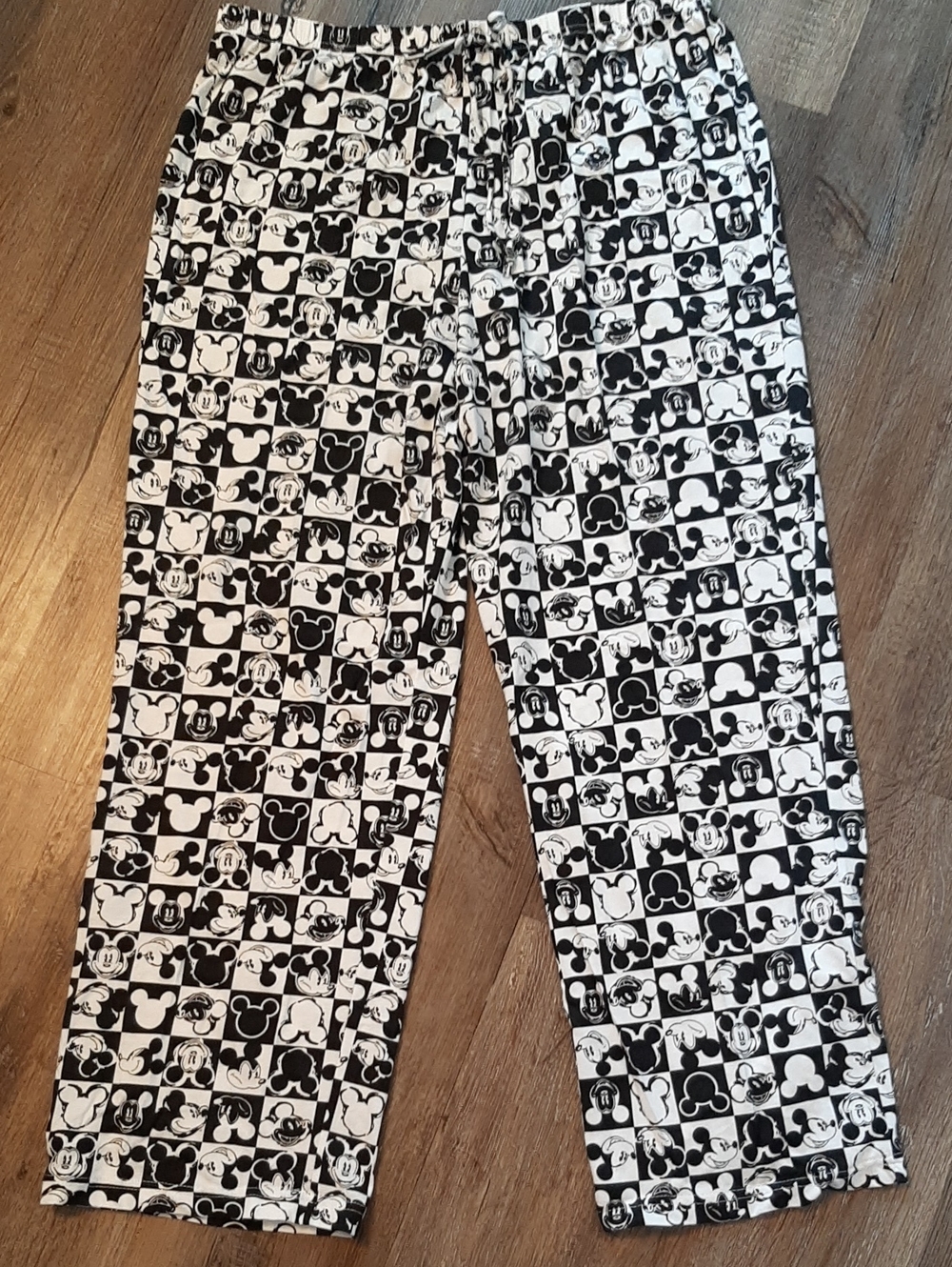 Disney Black & White Mickey Mouse Pajama Lounge Pants Xl
